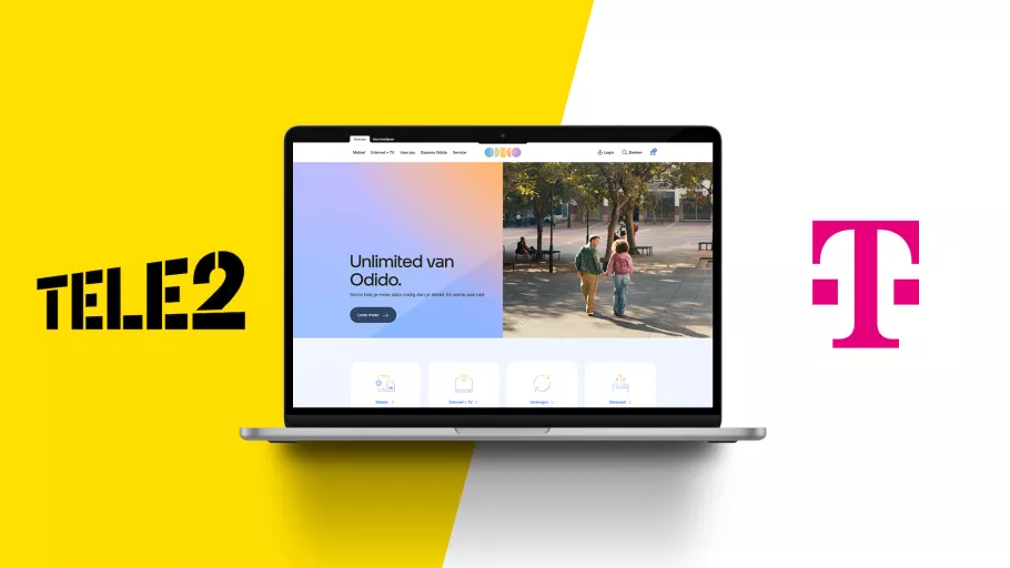 Rebranding of Tele2 and T-Mobile into the new "Odido"  with a new lite website.